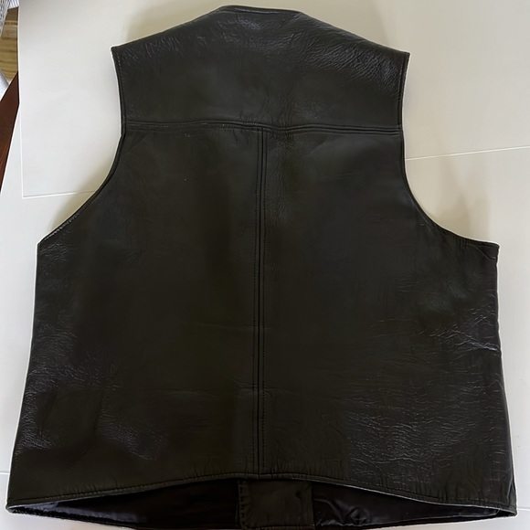 Vintage Genuine Leather Vest - Picture 7 of 15